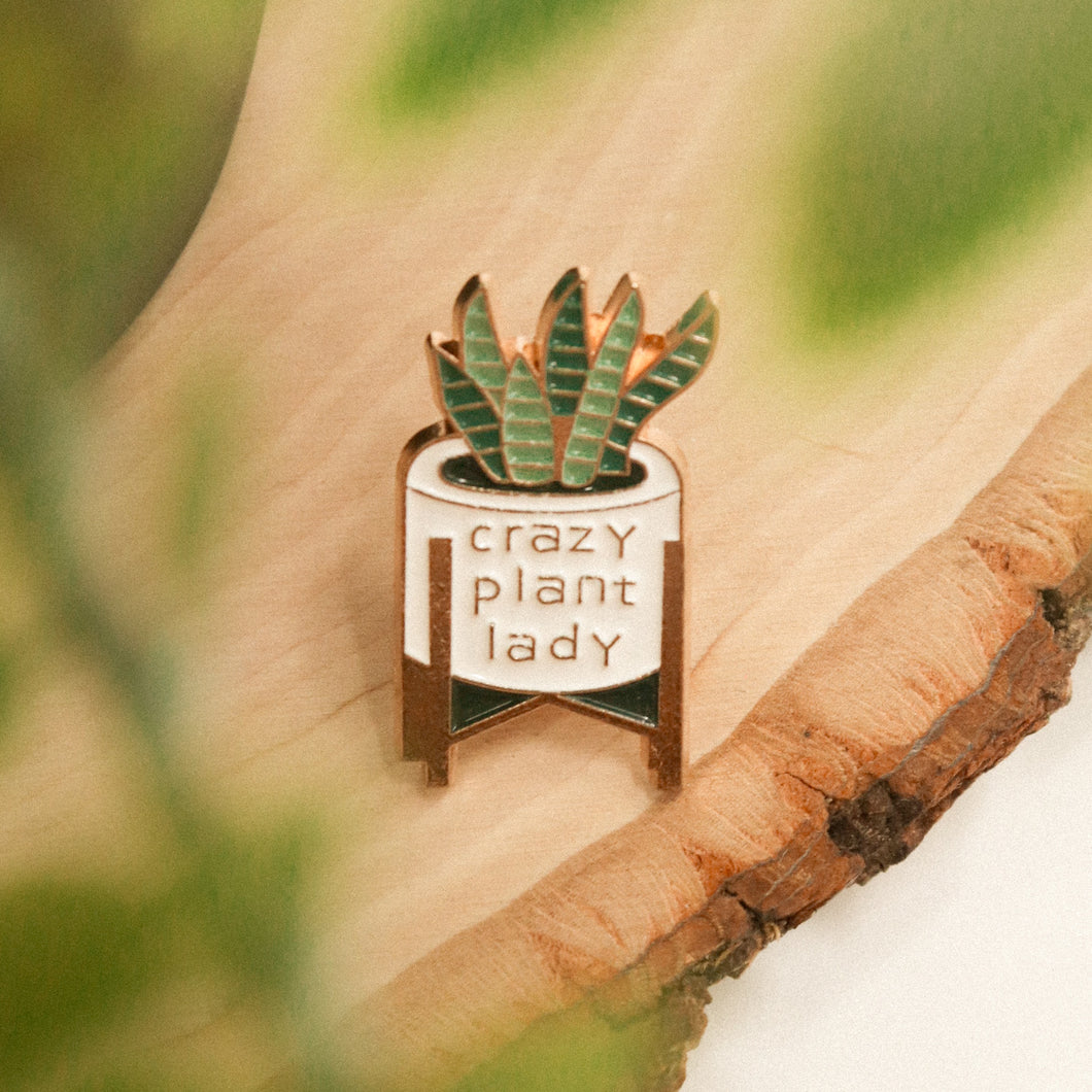 PLANT LADY ENAMEL PIN